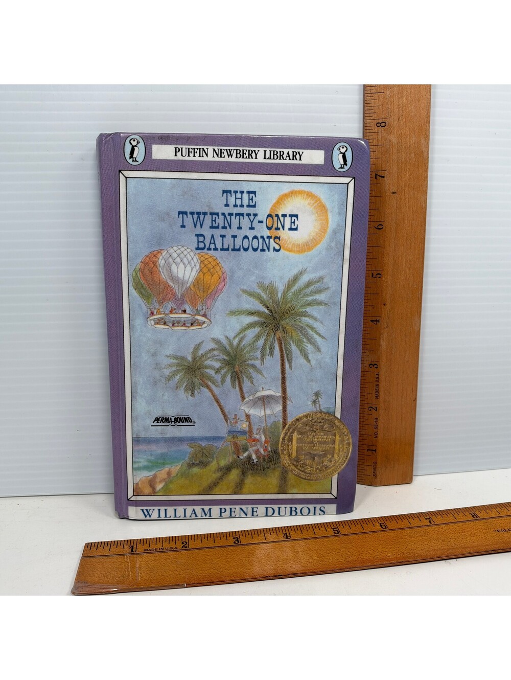 The Twenty-One Balloons William Pene Du Bois Puffin Newbery Hardcover Novel